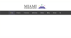 Desktop Screenshot of 24hourspartyrental.com